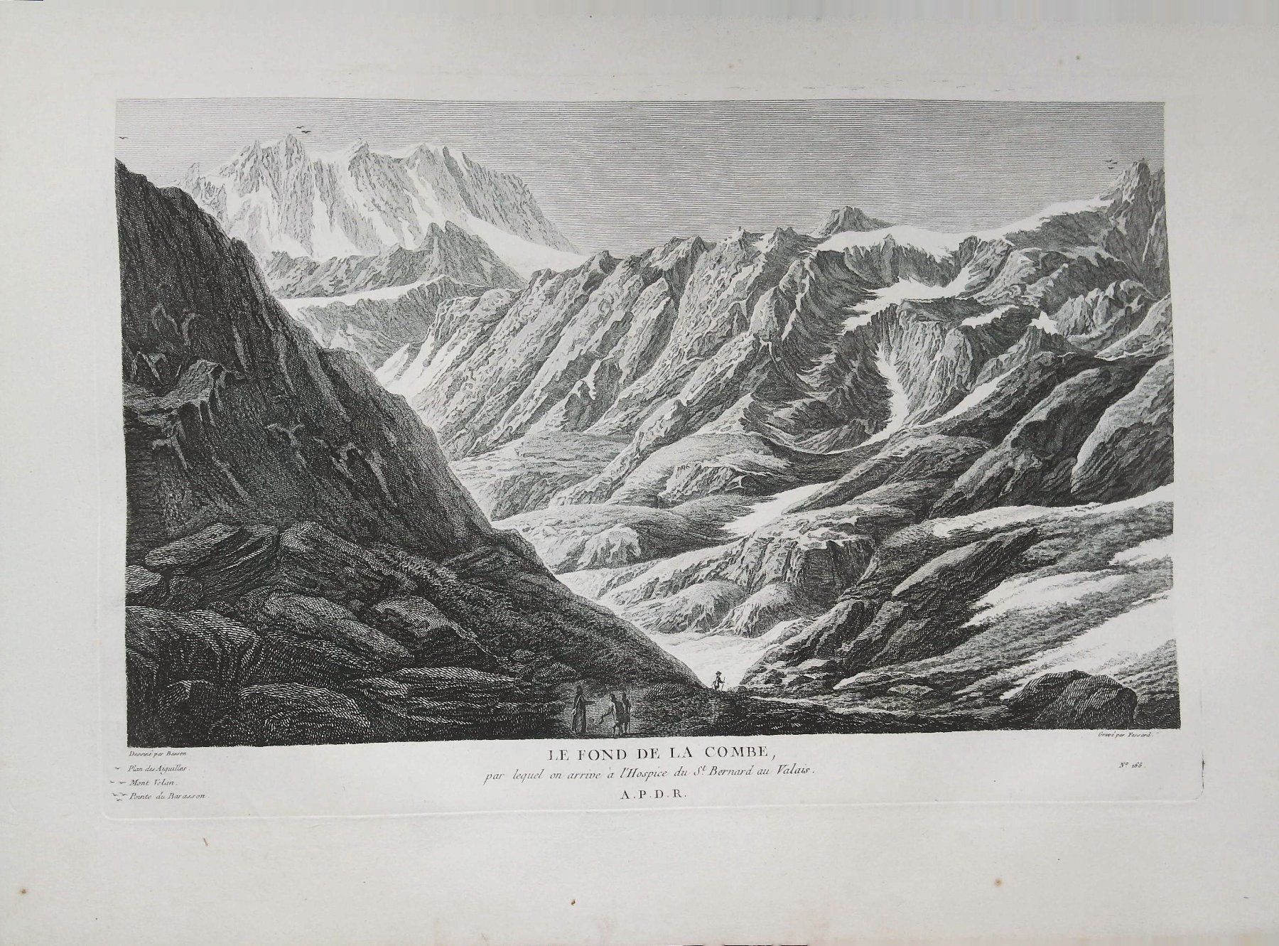 Incisioni: St. Bernhard Originalkupferstich von Besson 1780 – Usato da Rafz venduto da Helvet32