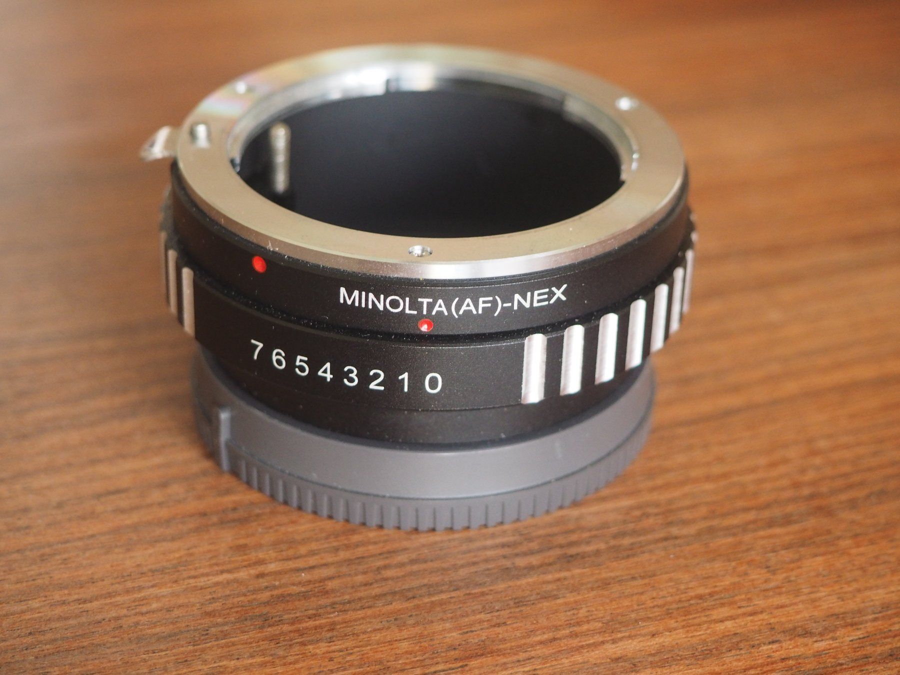 Adattatori foto: Adapter Minota (A/AF)-Objektive an Sony Nex / E-mount – Usato da Cham venduto da Hodinar