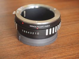 Adapter Minota (A/AF)-Objektive an Sony Nex / E-mount