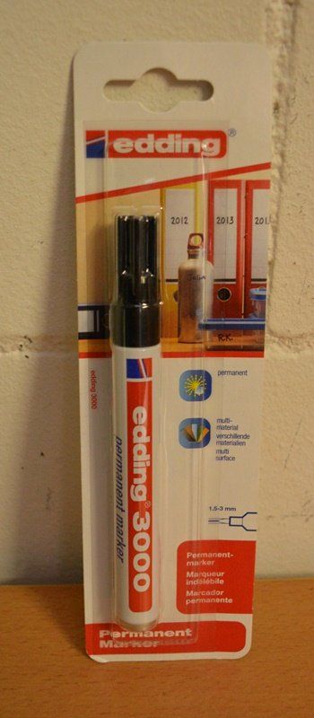 Edding Penna & Evidenziatori: Permanent-Marker edding 3000 Schwarz – Nuovo e nell'imballaggio originale da Uster venduto da computerklinika