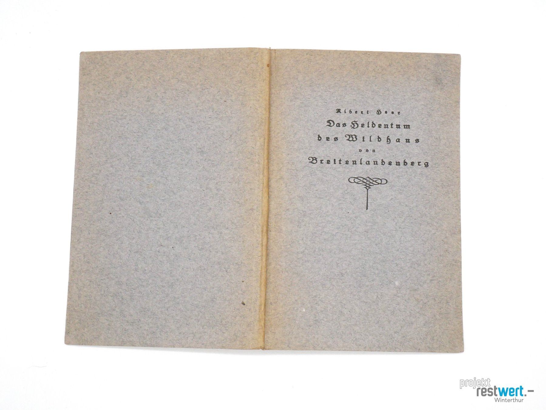 Libri: ALBERT HEER - Das Heidentum des Wildhans – Usato da Winterthur venduto da Restwert_Winterthur