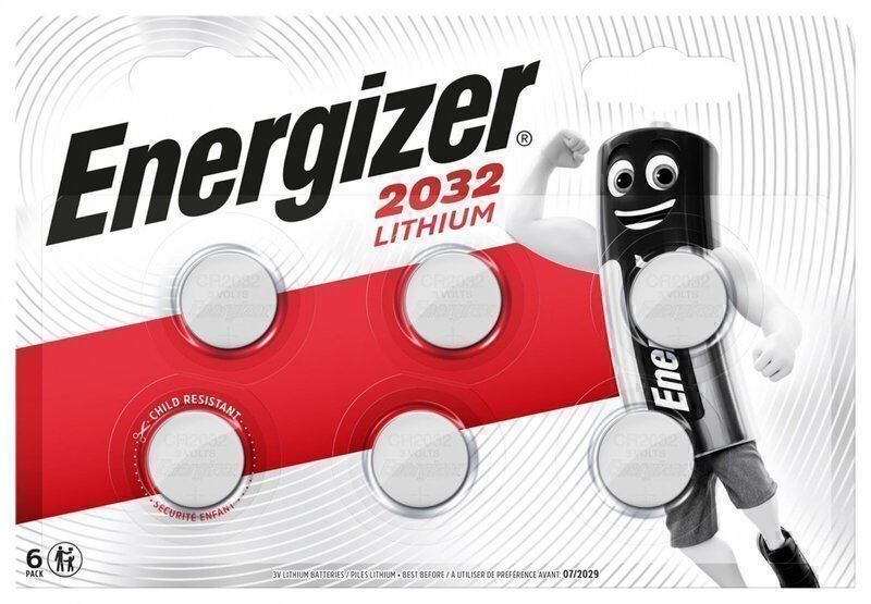Energizer Caricatori & Batterie: Energizer CR2032 Lithium 6er Pack, Ablaufdatum: 12.2033 – Nuovo e nell'imballaggio originale da Kottwil venduto da Crazyrolf
