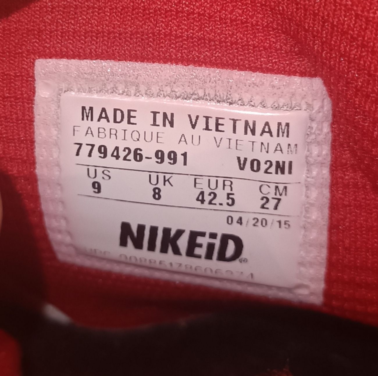 Nike Scarpe da uomo: Nike Air Force 1 High / Rot / Gr. 42.5 – Usato da Einsiedeln venduto da Real_11 5