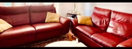 Lot de 2 canapés cuir PFISTER en parfait état