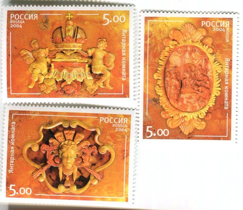 Tutti i francobolli: Briefmarken "Bernsteinzimmer". Russland. – Nuovo e nell'imballaggio originale da Basel venduto da Butsch5