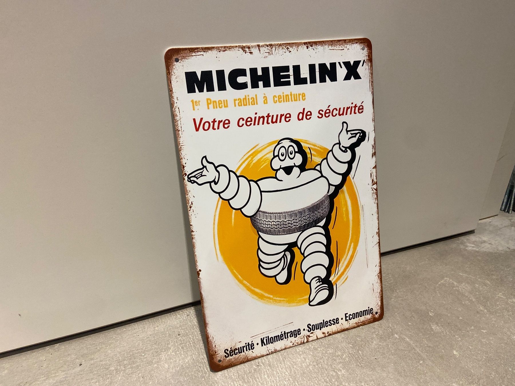 Insegne: MICHELIN X VINTAGE BLECHSCHILD  NEU ! – Nuovo e nell'imballaggio originale da Seon venduto da Aaargauer01 5