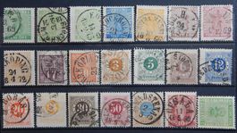Schweden ex. Kat. 7-28 gest. 1858/85 Kat. 445 Euro