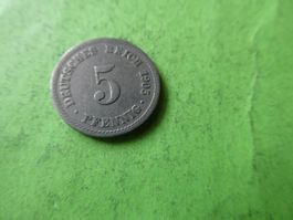 Dt. Reich 1905 A, 5 Pfennig