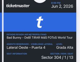 Biglietti concerto Bad Bunny Madrid
