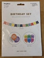 Partydeko Geburtstag Set, Ballone & Banner, Neu!
