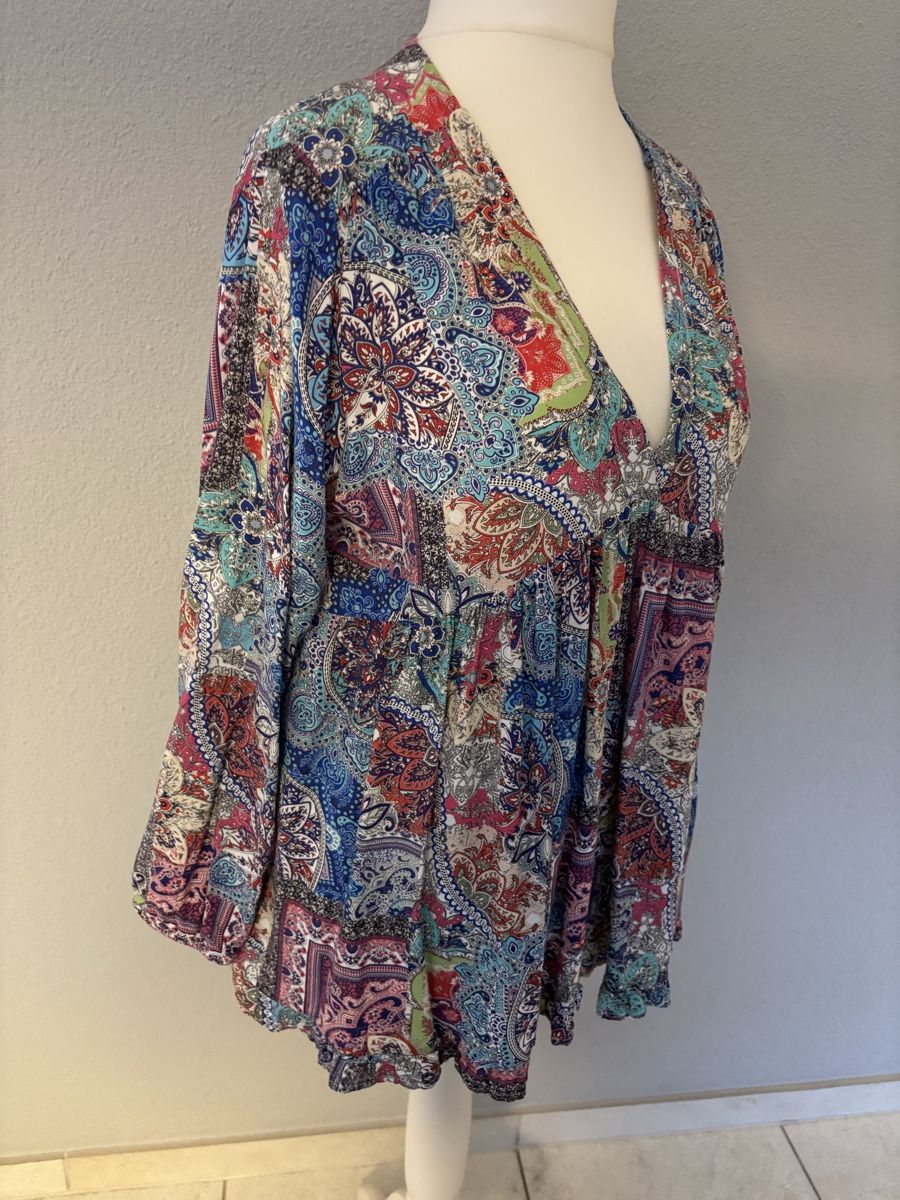 Tuniche: Sommer Tunika farbig gemustert! – Usato da Rothenburg venduto da Momo1302 1