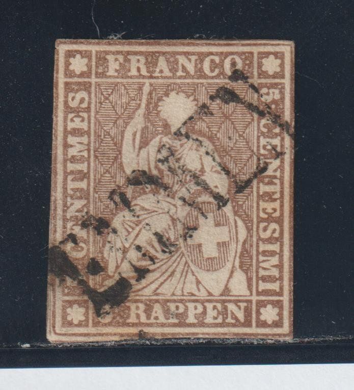 Tutti i francobolli: Strubel 22 D mit Stempel EMMEN – Usato da Siebnen venduto da Fstaehli