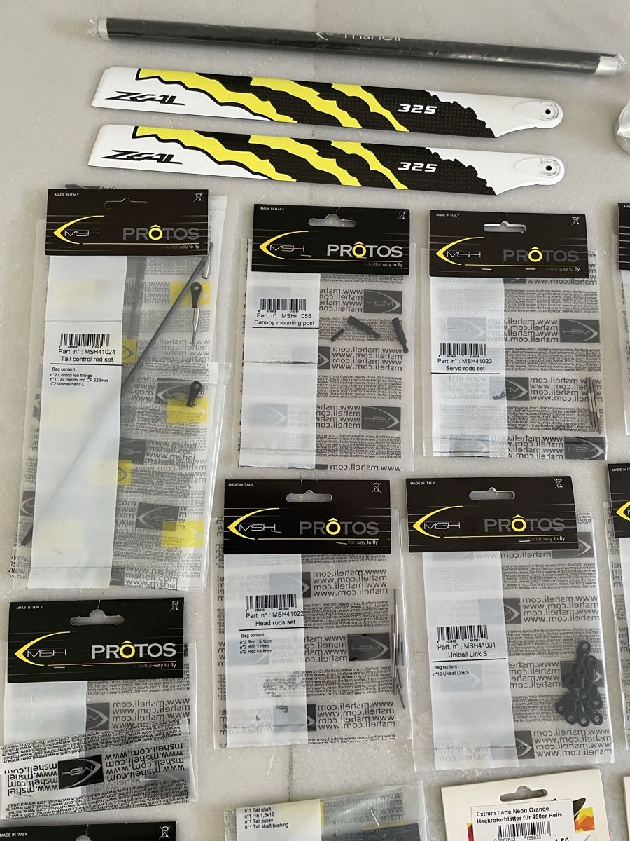 Modellismo RC: MSH Mini Protos 450 mit diversen Ersatzteilen  – Usato da Gutenswil venduto da tschiuh 6