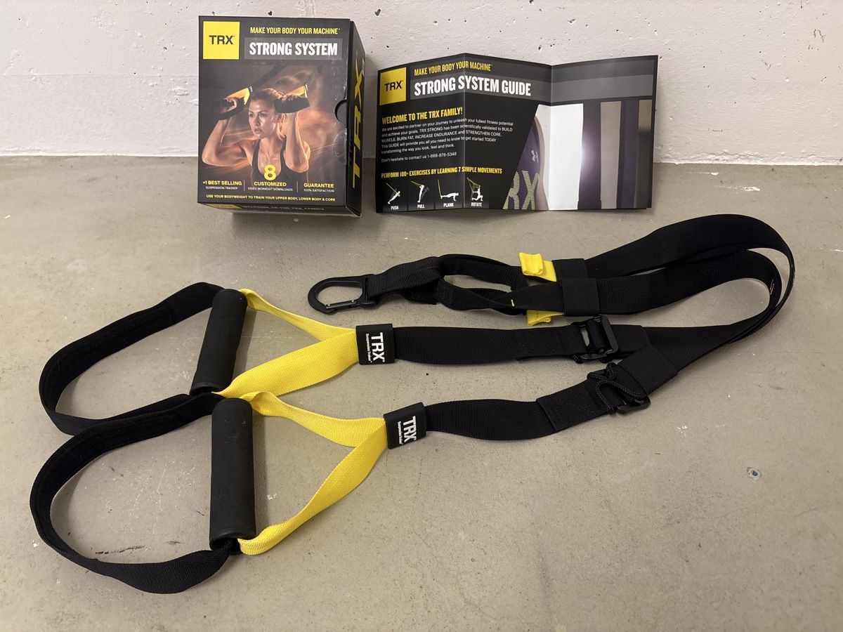 Hometrainer: TRX Strong System Trainingssystem mit Anleitung neu – Usato da Rupperswil venduto da Schubi06