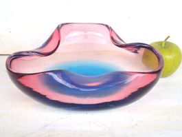 Schale Murano Glas Bowl Vintage Mid Century Toso ? Seguso ?