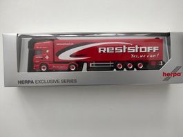 Scania R 09 TL Schuhboden-Sattelzug "Schöni" von Herpa 1/87