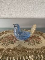 Blaue Glas Vogel Figur - Dekoration für den Frühling!