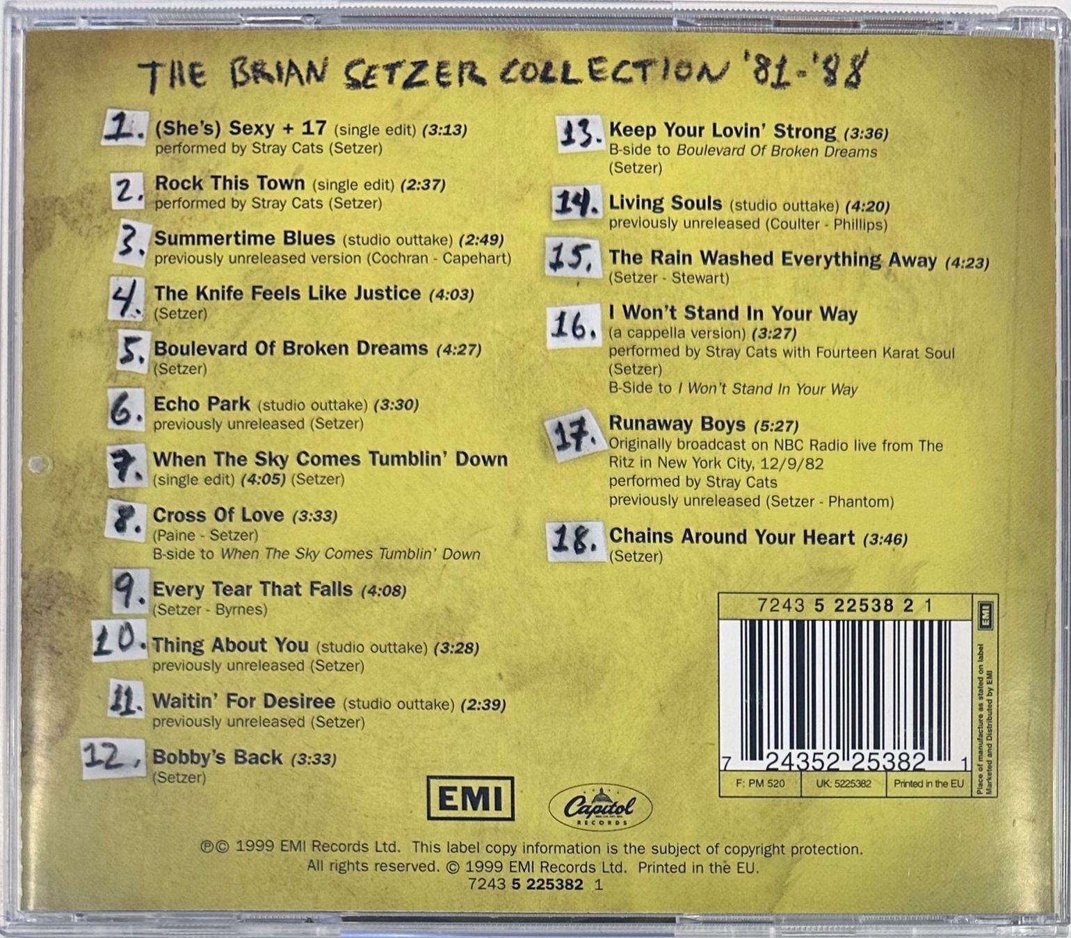 CD: Brian Setzer – The Brian Setzer Collection '81-'88 – Usato da Martigny venduto da jereq 1