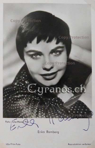 Erika Remberg (1932-2017) Schauspielerin - Autogramm (Gebraucht) in ...