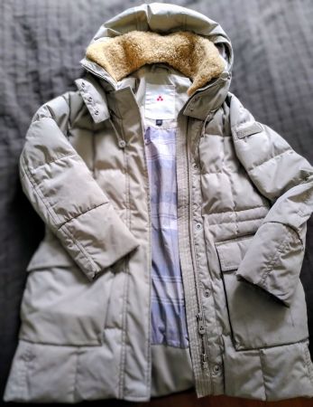 PEUTEREY Daunen Mantel Winterjacke Echtfell Gr. 42 (IT)