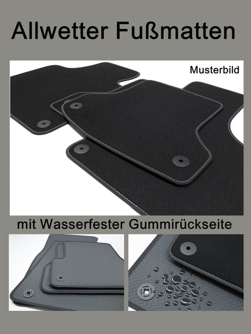 BMW Tappeti & Tappetini: Allwetter Fußmatten BMW 3er E30 Cabrio – Nuovo e nell'imballaggio originale da Rielasingen-Worblingen venduto da autoteppichshop