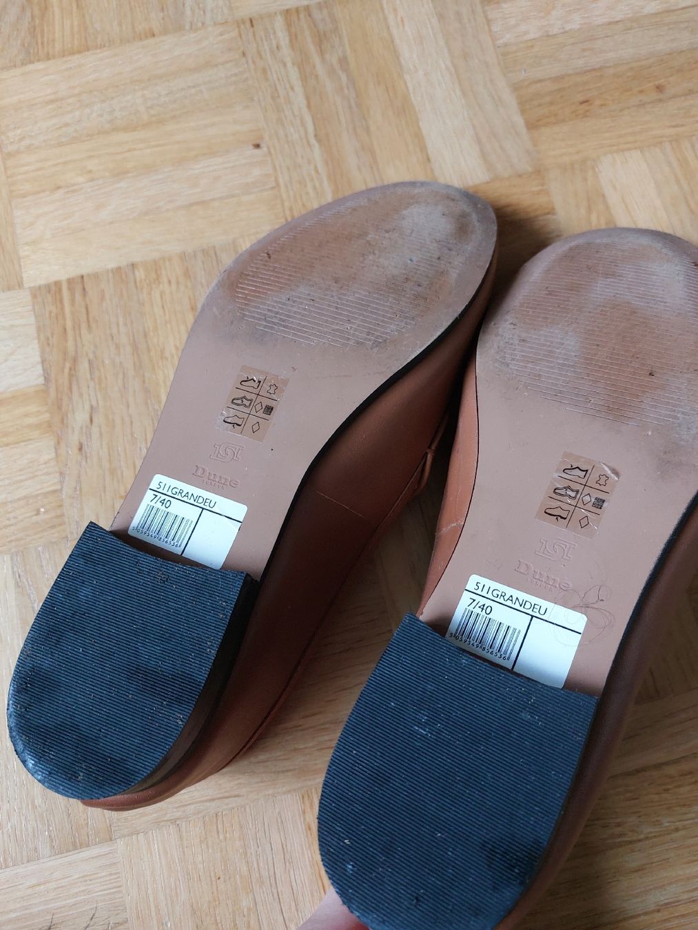 Dune London Scarpe da donna: Düne Damen Gr. 7/40, Leder braun – Difettoso da Baden venduto da BanaBoutique 3