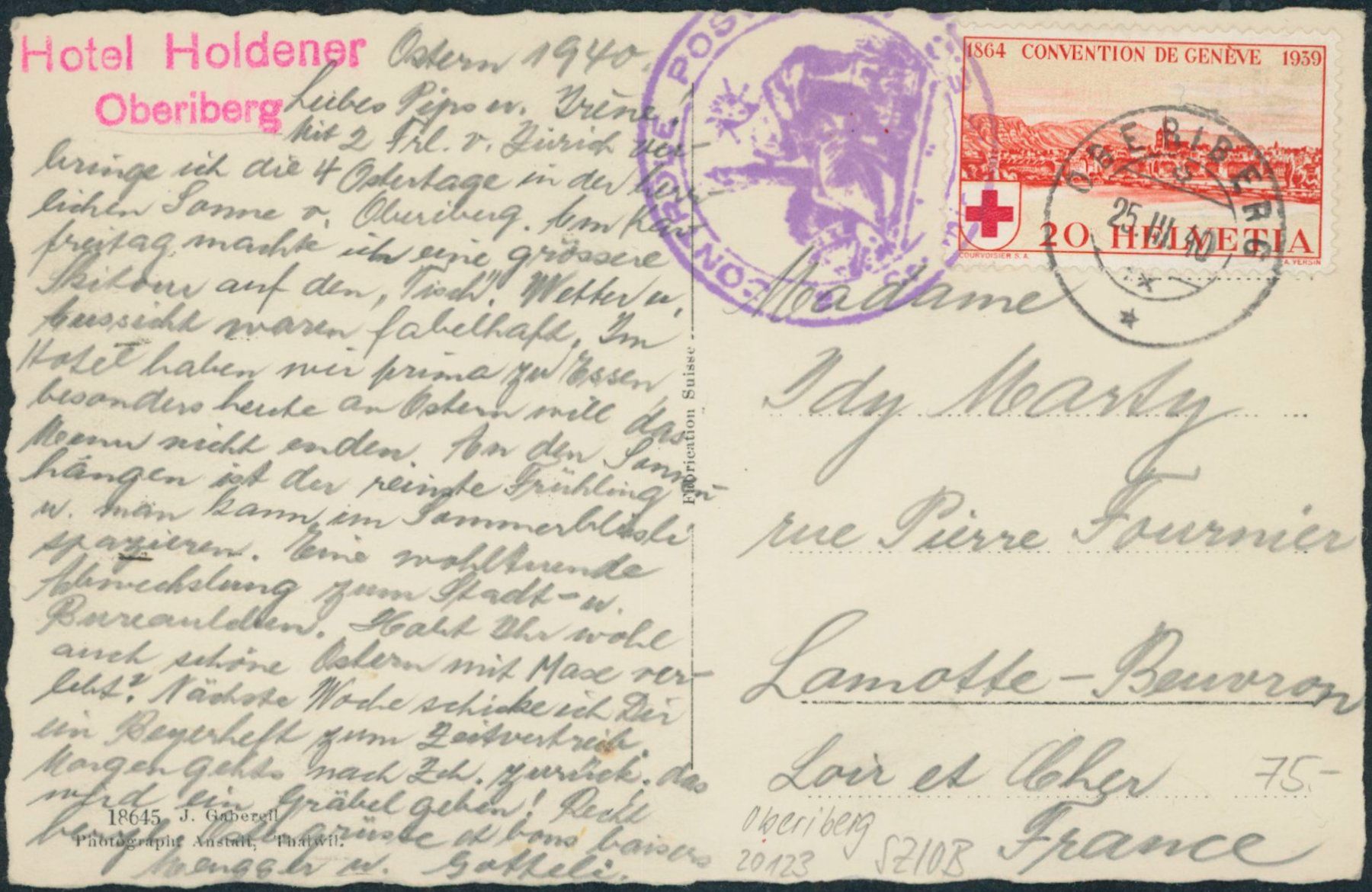 Cartes postales: SZ Oberiberg – D'occasion à Schindellegi par stationary 1