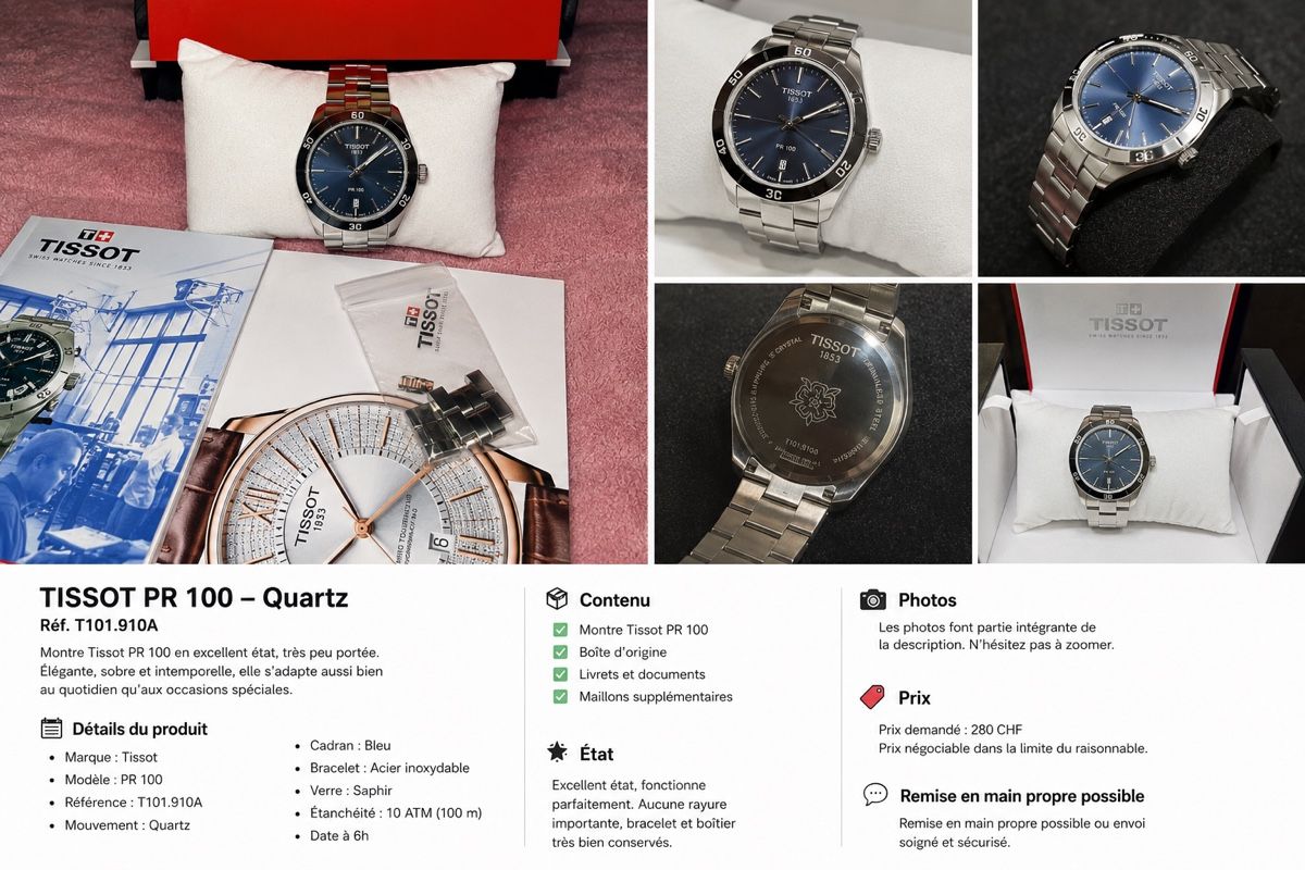 Tissot Uhren: Tissot PR 100 Quartz  – Neu (gemäss Beschreibung) aus Sion von tay_y9qk