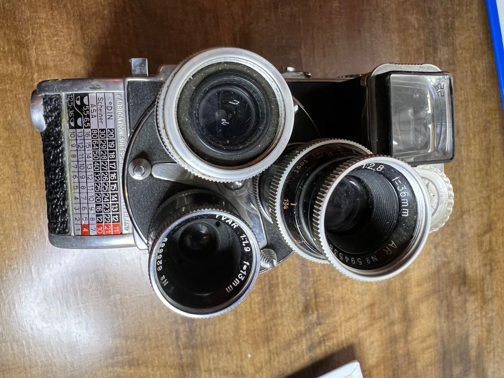 Caméra Bolex Paillard H16 (1956) + 3 objectifs Angénieux - FR
