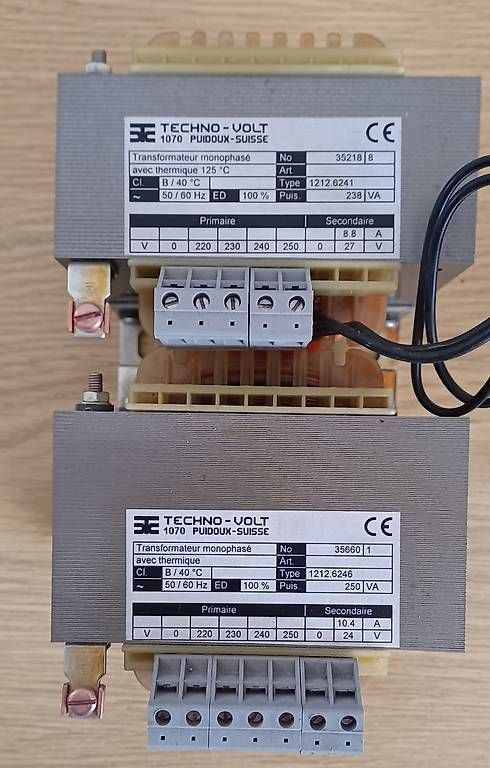 Componenti elettronici: 7 Transformateurs 220V-250Vac => Output de 22V à 27Vdc – Usato da Bretigny-Morrens venduto da LaureLM 2