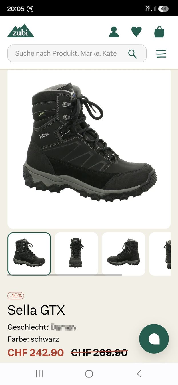 Meindl Scarpe da uomo: Meindl NEU , Gr.42 Wander / Winter Stiefel  – Nuovo (secondo la descrizione) da Madetswil venduto da AT87