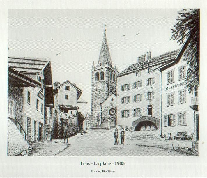 Cartoline postali: Lens  VS   -   La place   -  1905 – Usato da Brig venduto da Valcards54