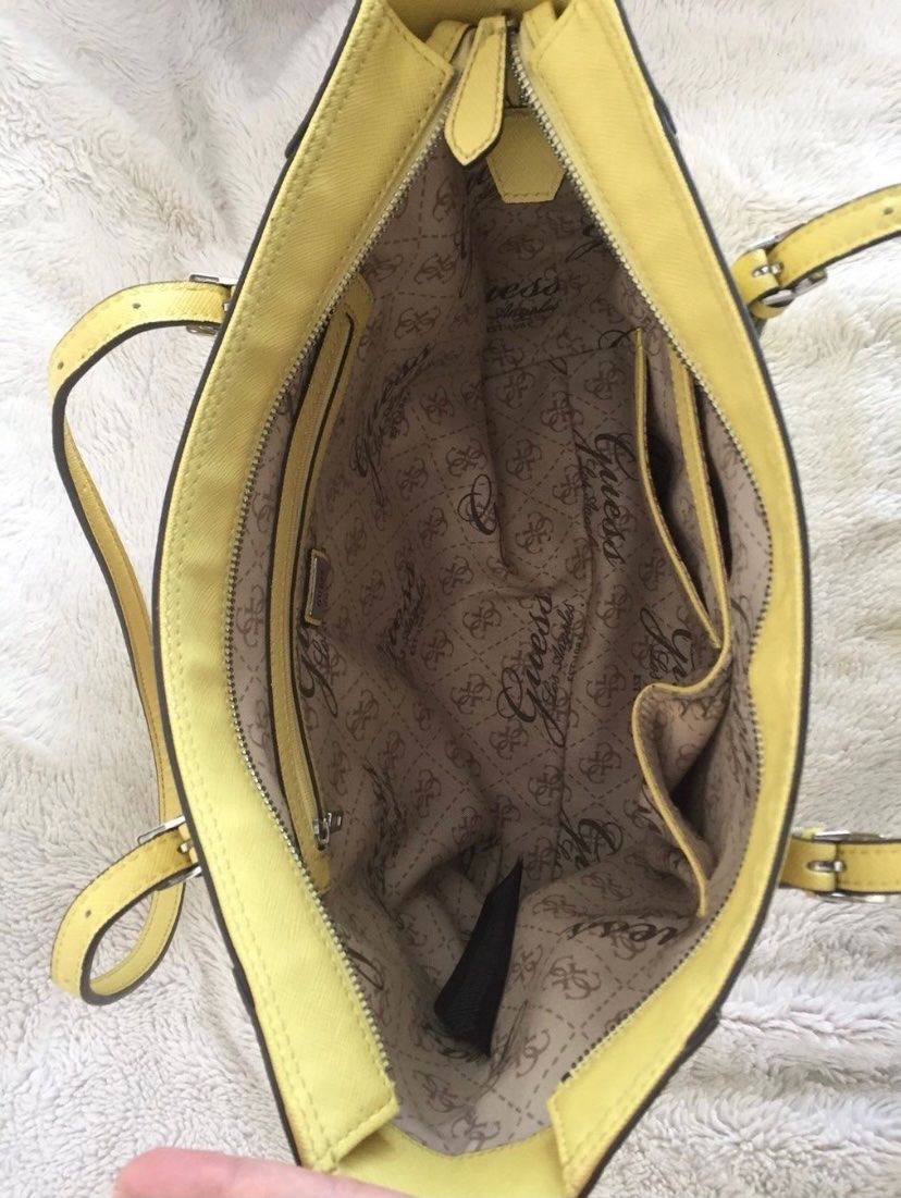 Guess Taschen für Damen: GUESS Shopper Handtasche pastell gelb – Gebraucht aus Emmenbrücke von little.treasures 4