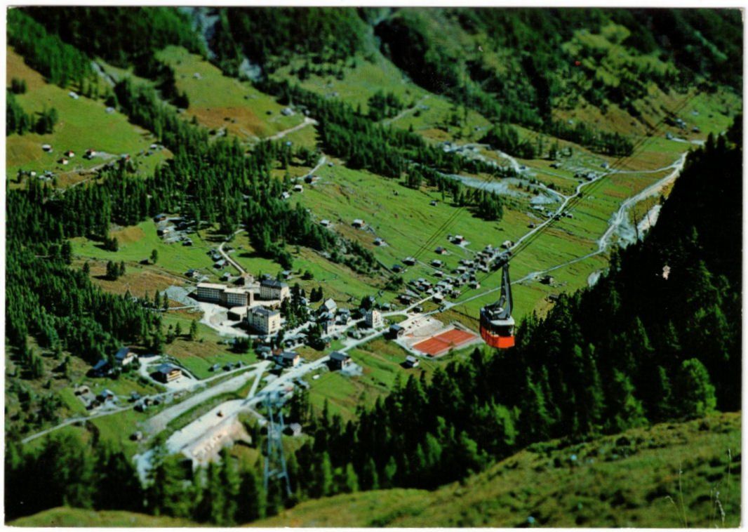 Cartoline postali: Zinal - Luftseilbahn Sorebois – Usato da Binningen venduto da Mountainrider