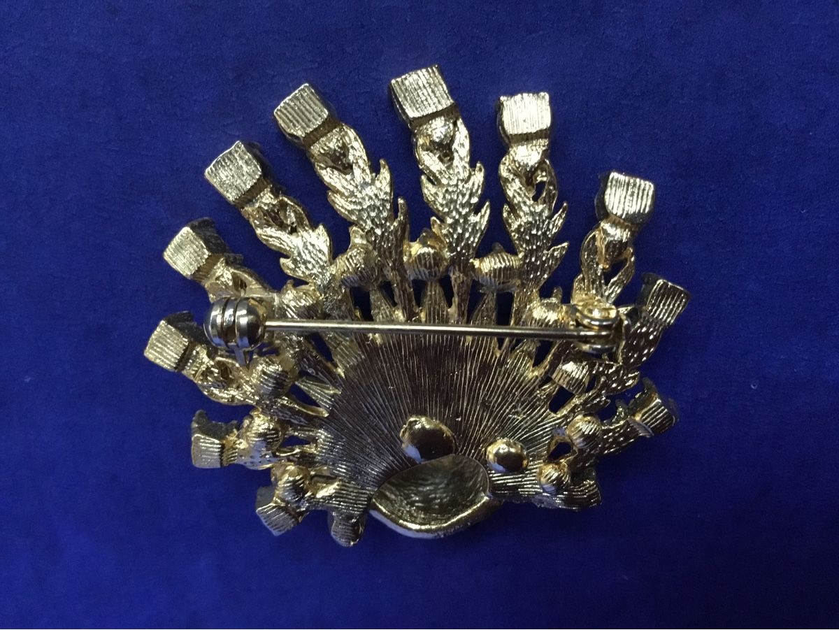 Broches & Aiguilles: Alter Modeschmuck Pfau mit Email und Strass – D'occasion à St. Gallen par chamilla 3