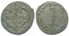 BASEL Stadt Halbbatzen 1794 Billon SELTENES JAHR!