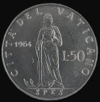 VATIKAN 50 LIRE 1964  *RAR*