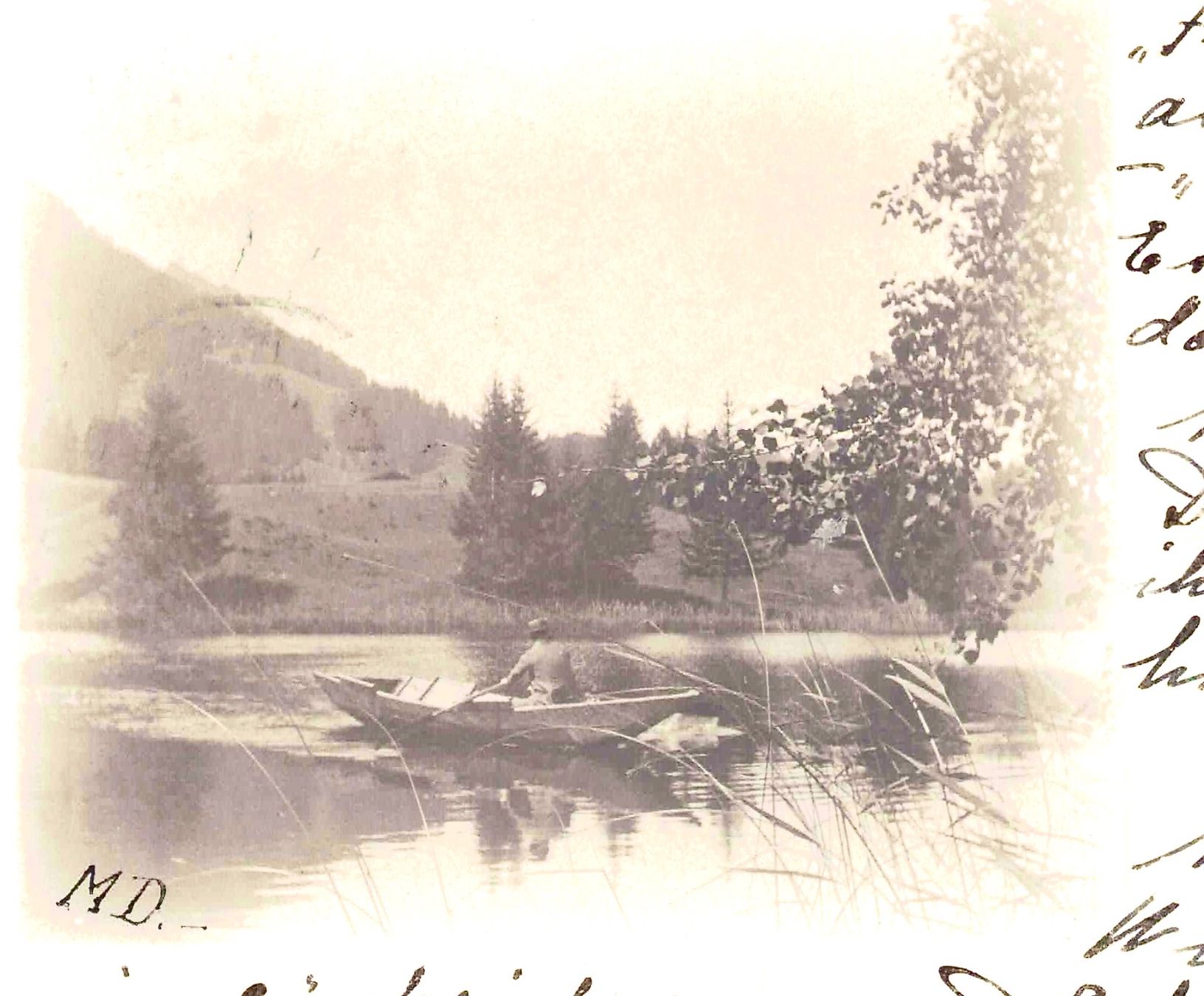 Ansichtskarten: Ein MANN mit einem BOOT der "FREIFAHRT" ins BERNBIET 1903 – Gebraucht aus Oberdorf BL von Hopfehuepfer 1