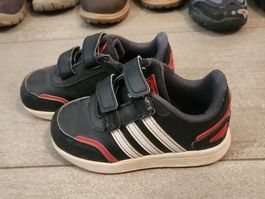 Adidas Baby Schuhe Gr. 24 Schwarz/Weiss Top Zustand!