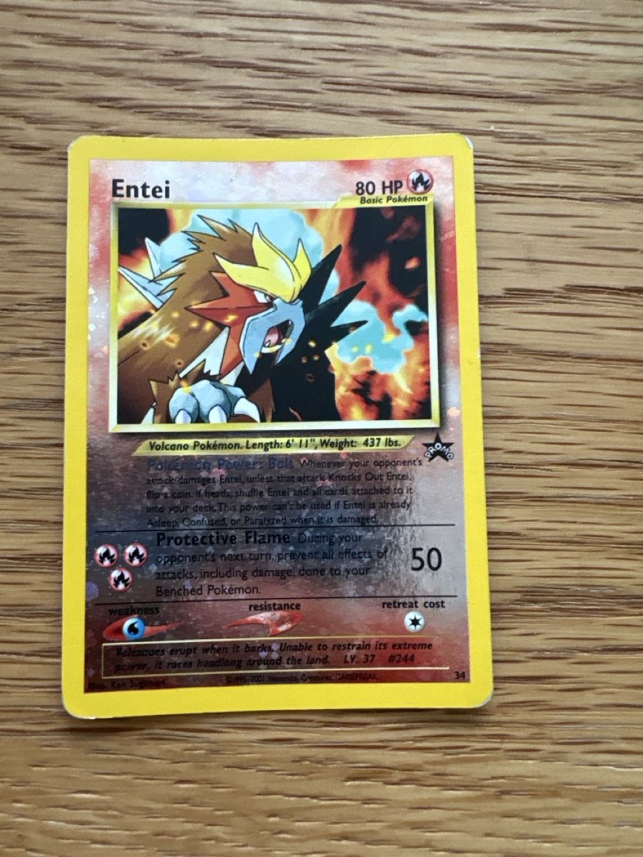 Pokémon Sammelbilder & Trading cards: Pokemon, Entei, Black Star Promos – Gebraucht aus Zürich von el_marcel