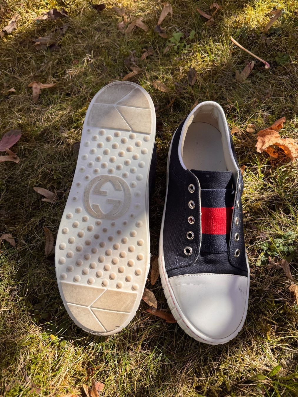 Gucci Scarpe da donna: Gucci Elastic Web Slip-On Sneakers -Style Code: 455494 K7O10 – Usato da Bern venduto da ele_dk77 1