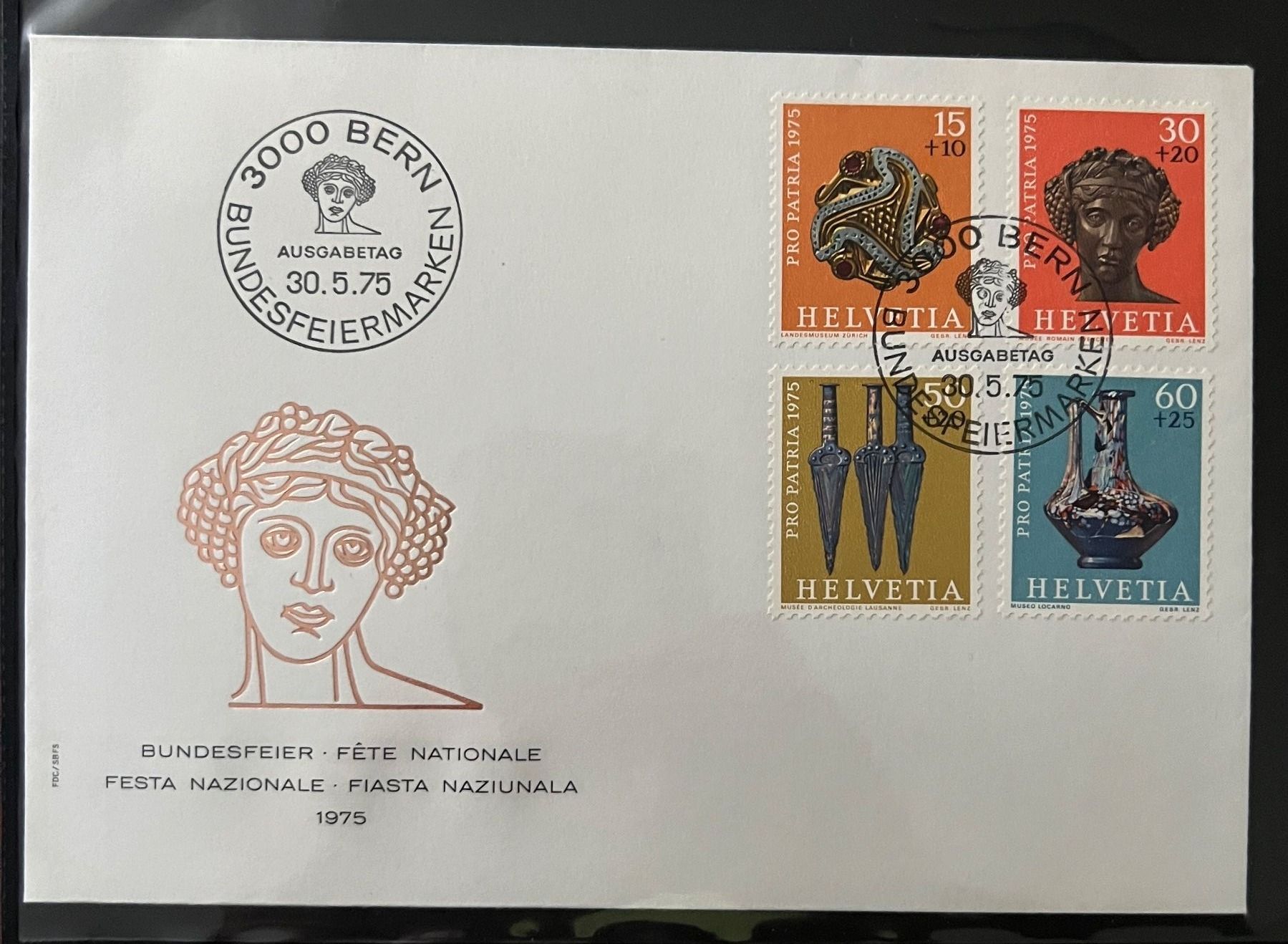 Tutti i francobolli: Erstagsbrief 1975 – Usato da Rotkreuz venduto da Parcore