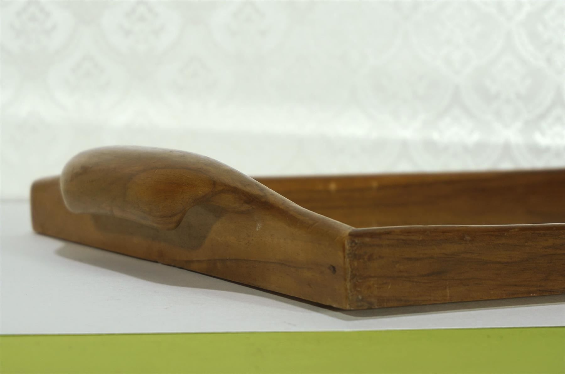 Piatti di portata: Vintage Holz-Tablett mit handgemaltem Obstsujet – Usato da Meggen venduto da Trouvaillen 6