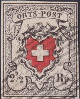 ORTS-POST (fehlerfreie Marke) T.7 mit Attesten, tolles Stück