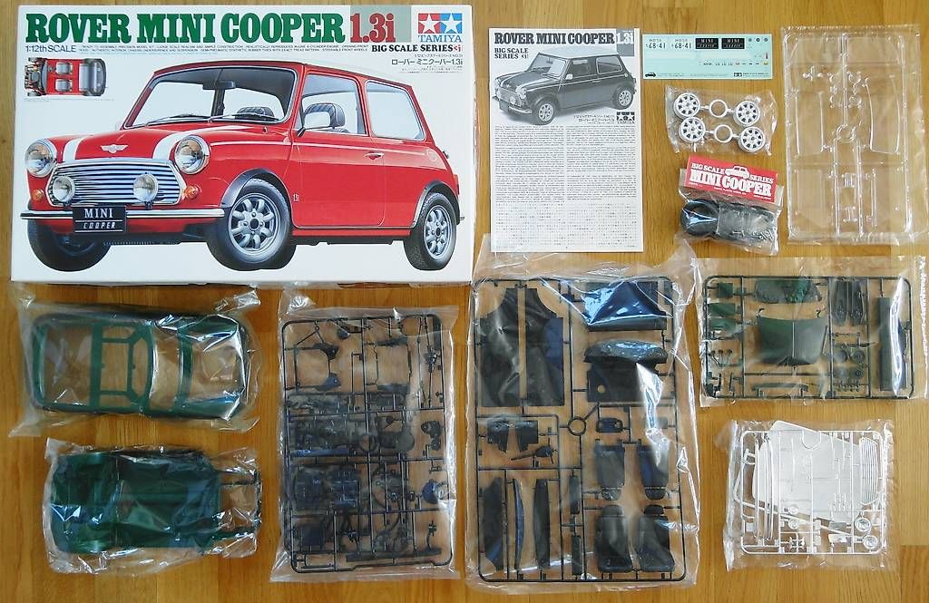 Tamiya Kit di modellismo & Modellini statici: Tamiya Rover Mini Cooper 1.3i 1:12 – Nuovo e nell'imballaggio originale da Frümsen venduto da Malibu69 1