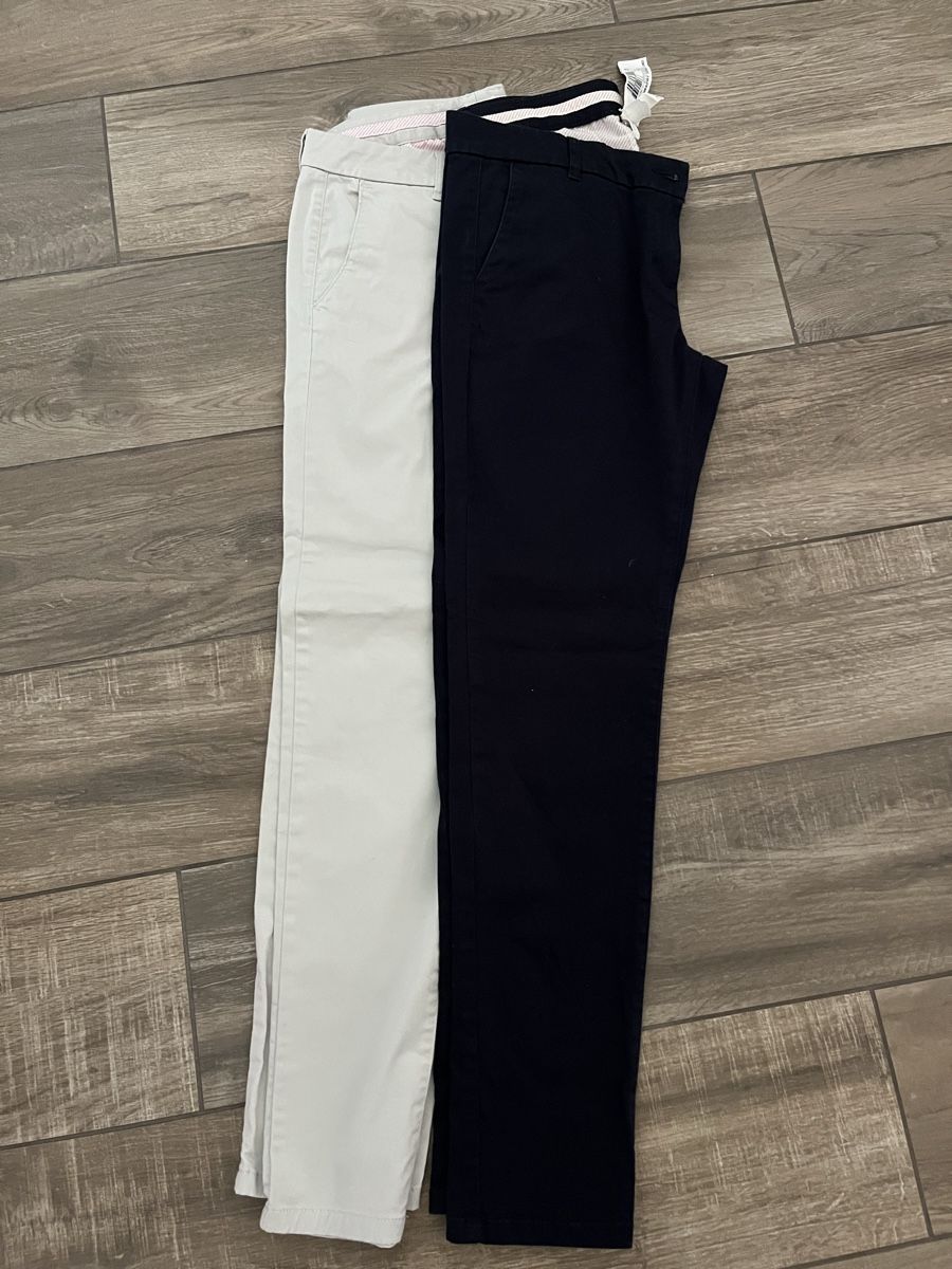 Decathlon Hosen: Pantaloni beige e blu, taglia L, dechatlon – Gebraucht aus Locarno von sca_8bh7