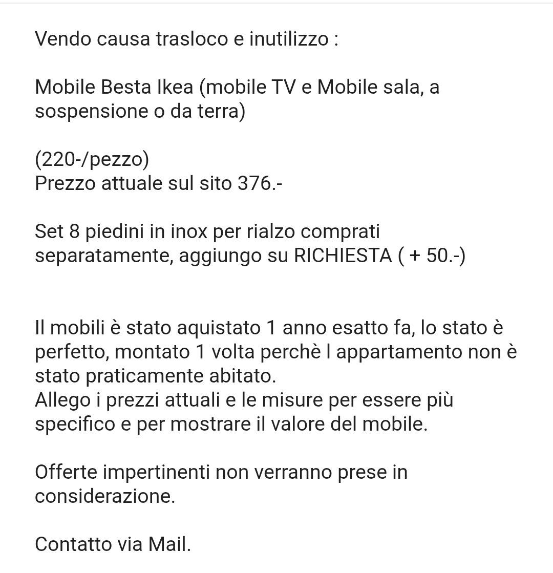 Ikea Mobili TV: Bestå Ikea Mobile TV – Usato da Bern venduto da YarickKozlov 3
