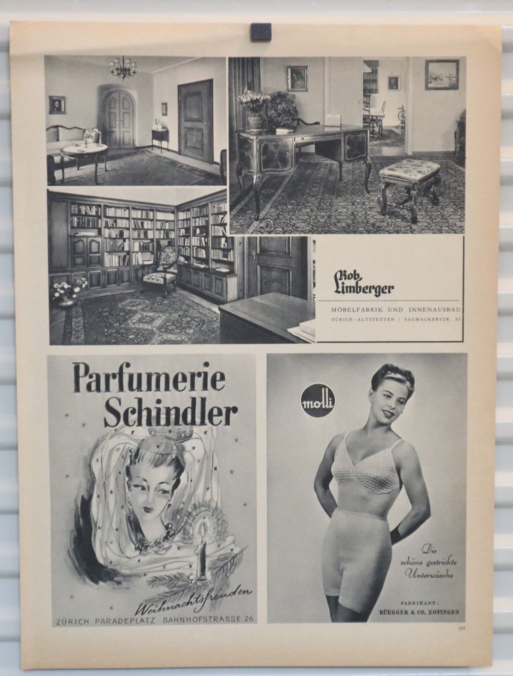 Poster & Bilder: Werbung 1953 Caran D'ache / Limberger – Gebraucht aus Eschenbach SG von Astalavista 1