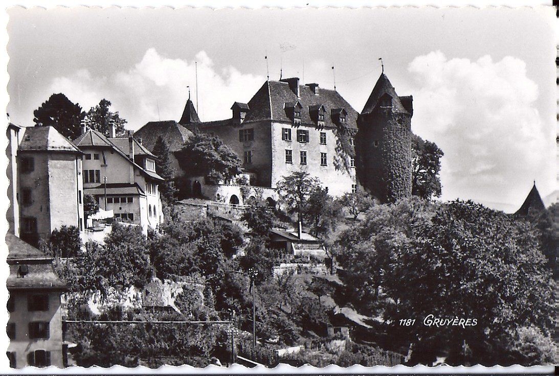 Cartoline postali: GRUYÈRES, le château – Usato da Les Verrières venduto da Scampi0