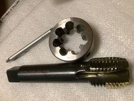 M42 Schneideisen & Gewindebohrer Set, Neu von NORIS Germany